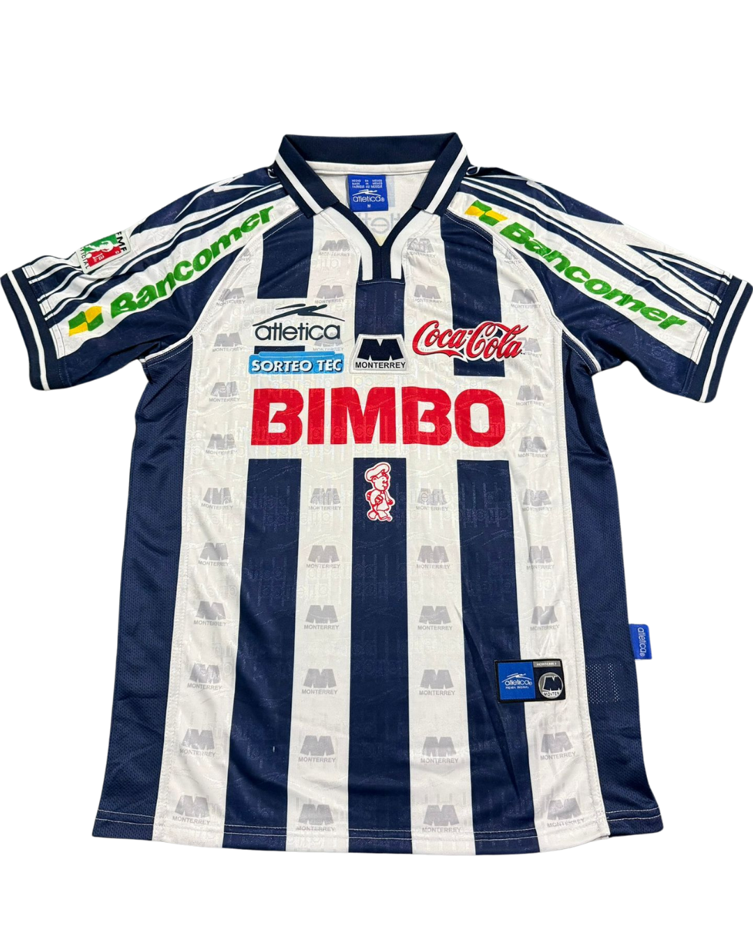 Rayados Retro Local — Atletica "Bimbo/Coca-Cola" (Años 90)