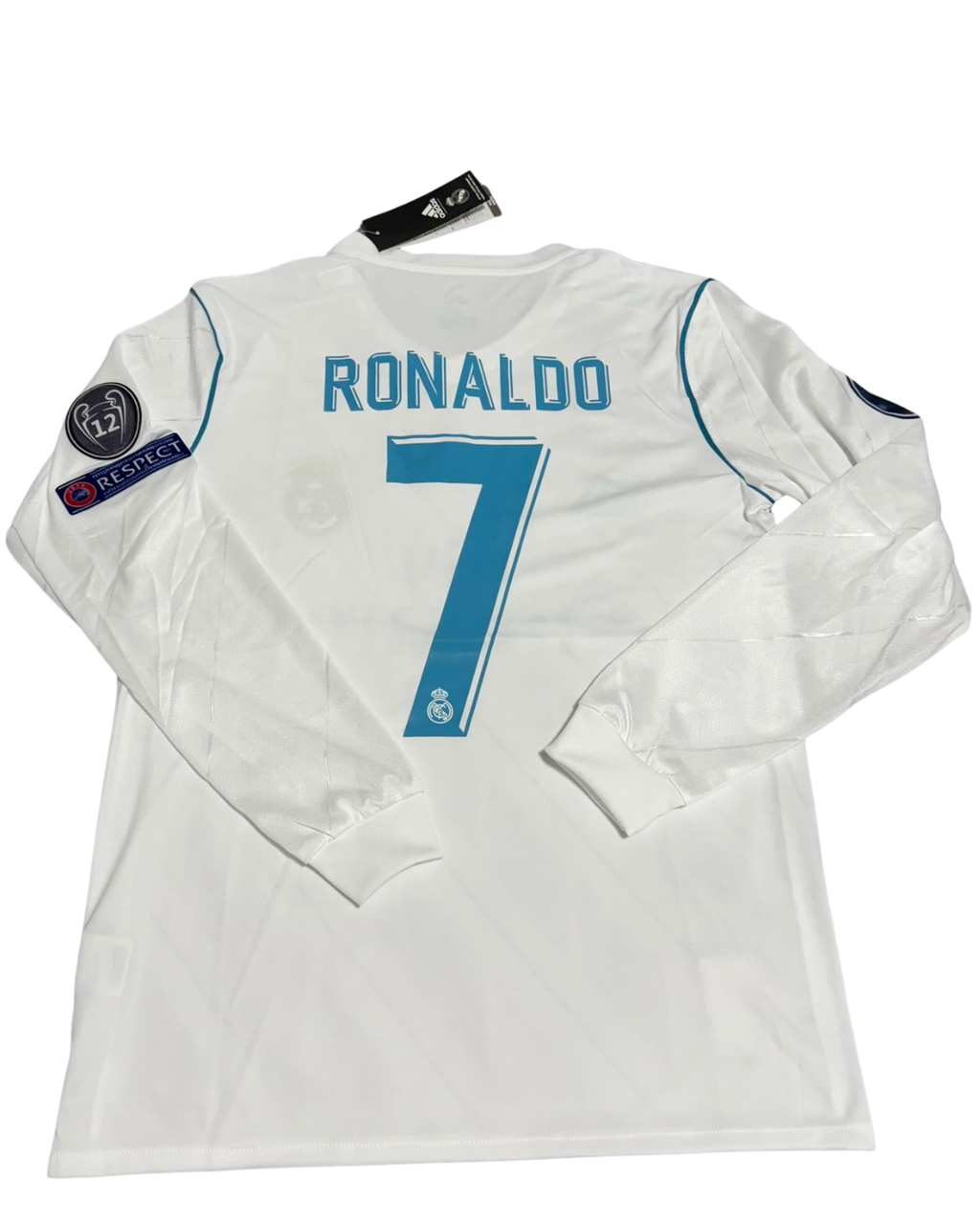Real Madrid Retro Final Kyiv 2018 — Adidas "Ronaldo #7" (Manga Larga)