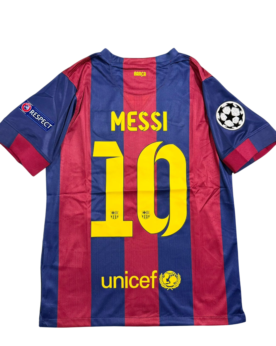 Barcelona Retro Messi Final Berlín 2015 — Nike "Qatar Airways"