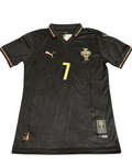 Jersey Portugal Version Jugador - Visitante Ronaldo #7 (Negro)
