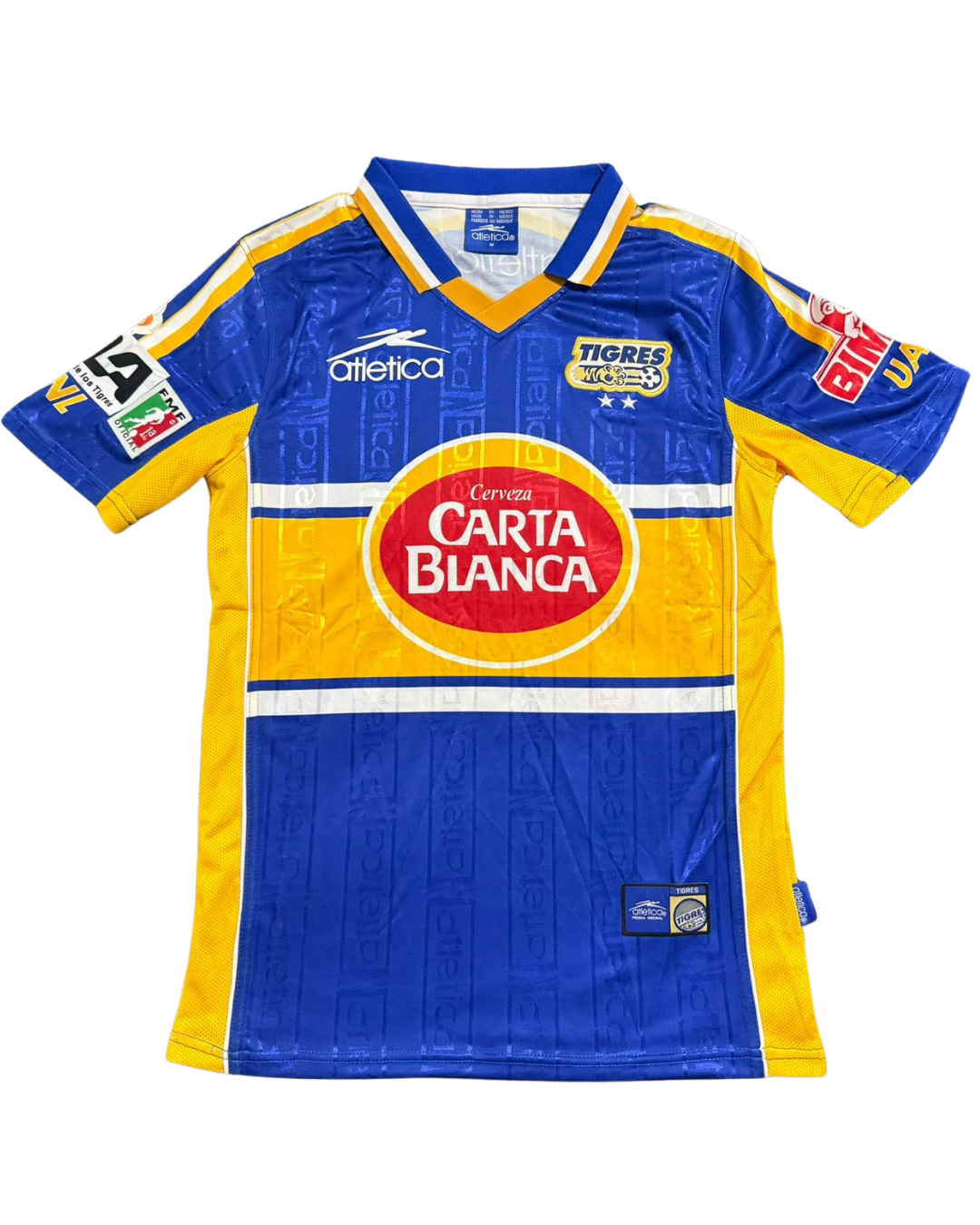 Tigres Retro Local — Atletica "Carta Blanca" (Azul, Tercera Era)